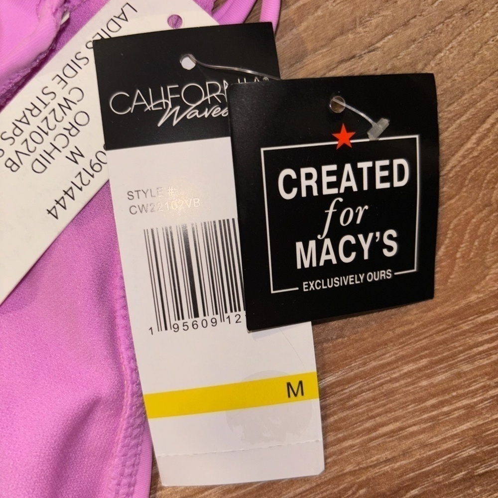 Women Plain Strappy Bikini Bottom | Orchid​ | M | NWT - Picture 3 of 5
